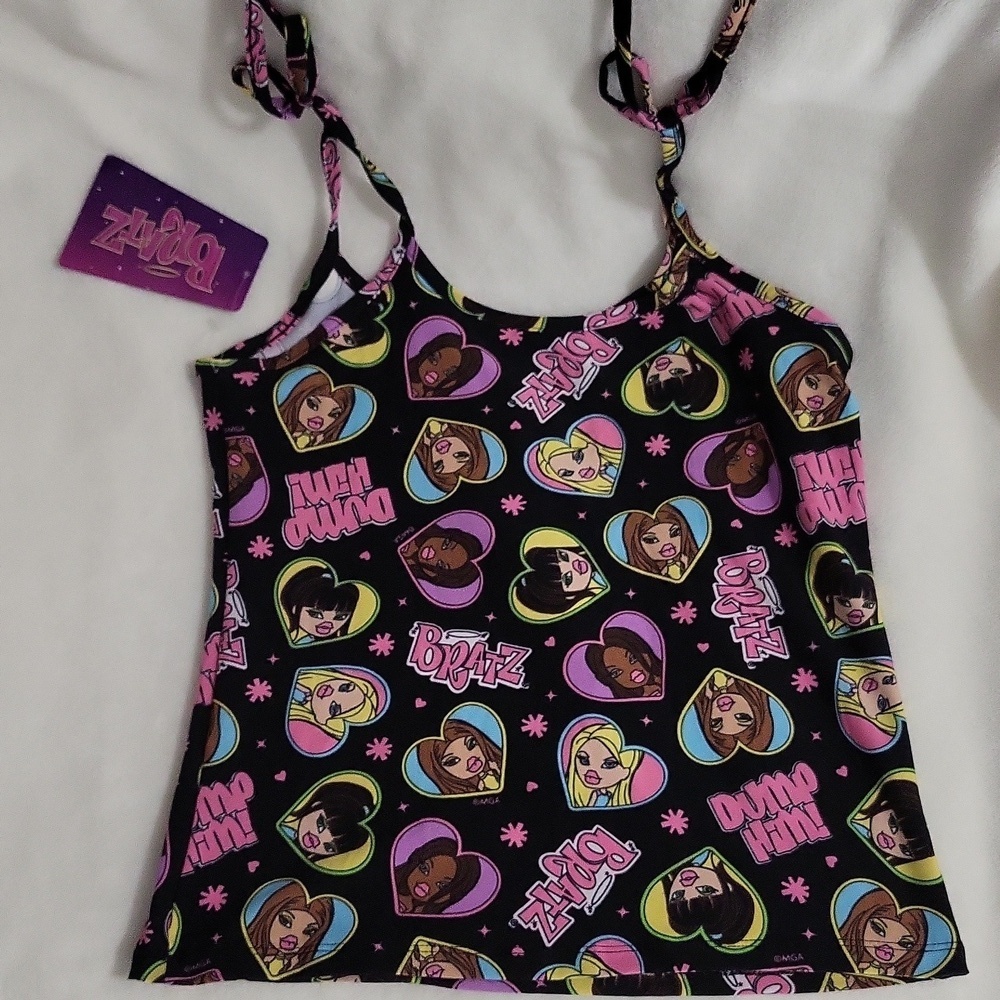 BRATZ Adult Pajamas -Tank Top And Shorts 2 Piece Set